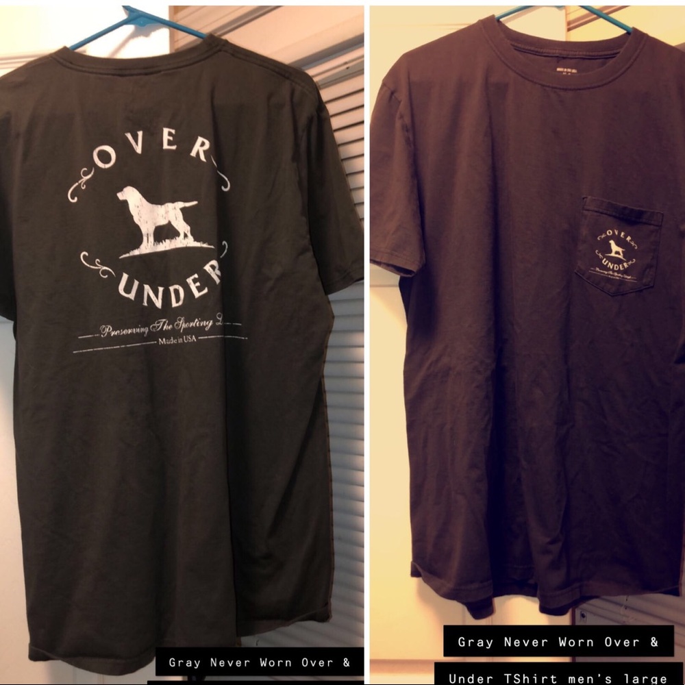NWOT gray Over & Under Short Sleeve Tee.